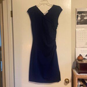 Diane Von Furstenberg Deep Blue Dress, Size 6